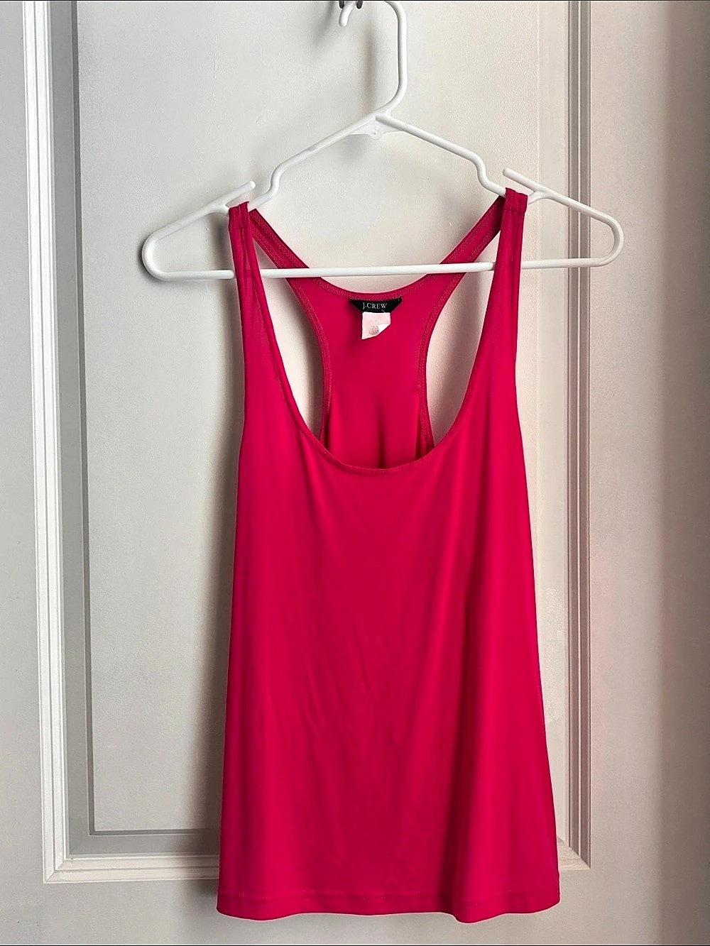 J.CREW Pink Razor Back Tank Top